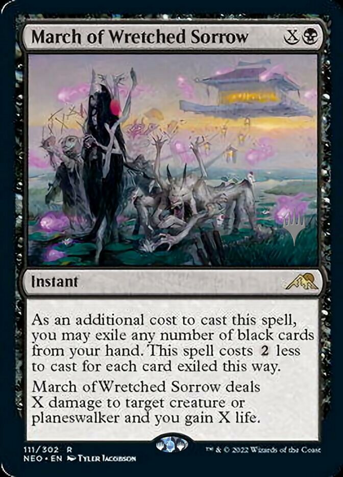 March of Wretched Sorrow (Promo Pack) [Kamigawa: Neon Dynasty Promo Pack]
