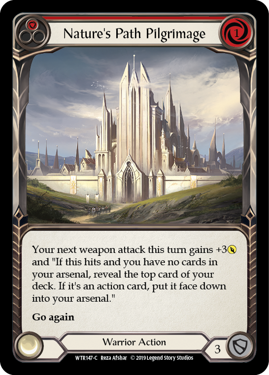 Nature's Path Pilgrimage (Red) [WTR147-C] (Welcome to Rathe) Alpha Print Rainbow Foil
