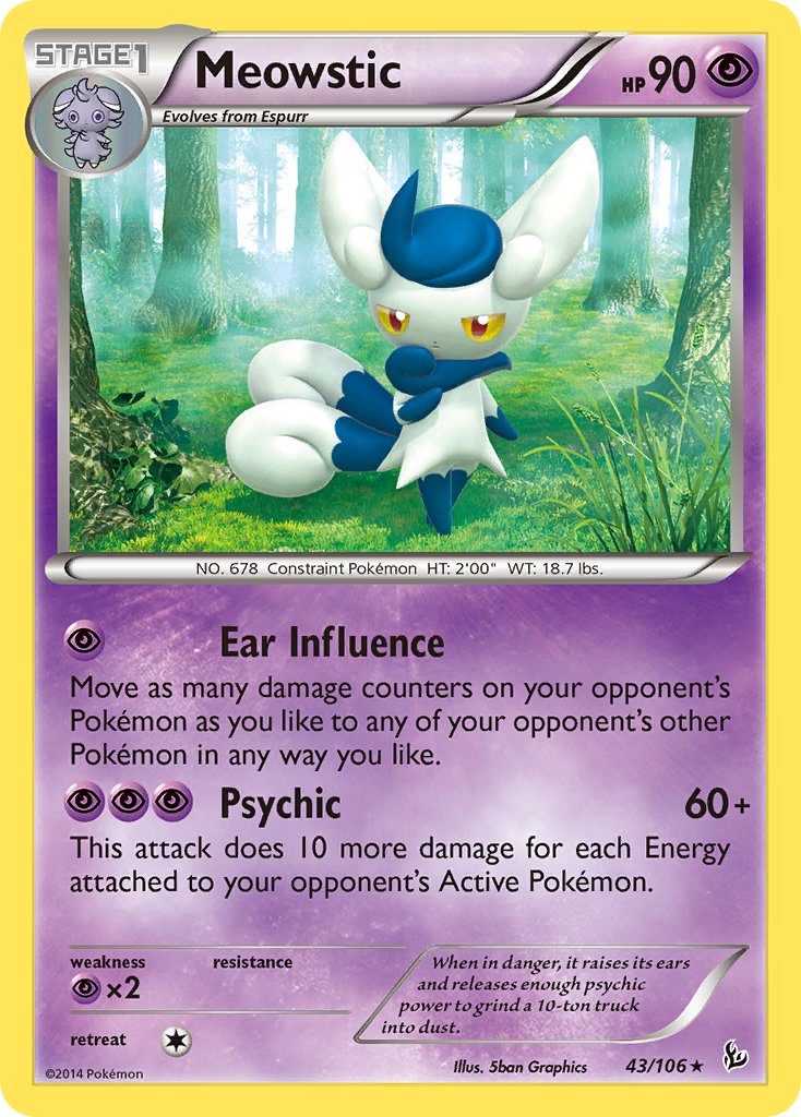 Meowstic (43/106) (XY: Flashfire) [Theme Deck Exclusive]