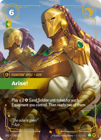 front of card Arise! [Spiritforged] 198/221