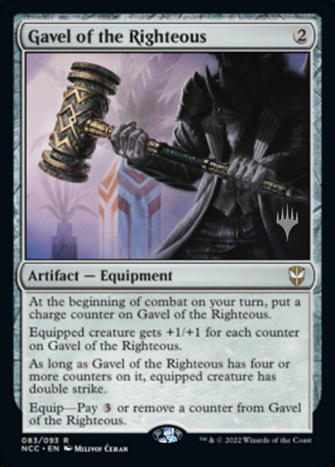 Gavel of the Righteous (Promo Pack) [Streets of New Capenna Commander Promo Pack]