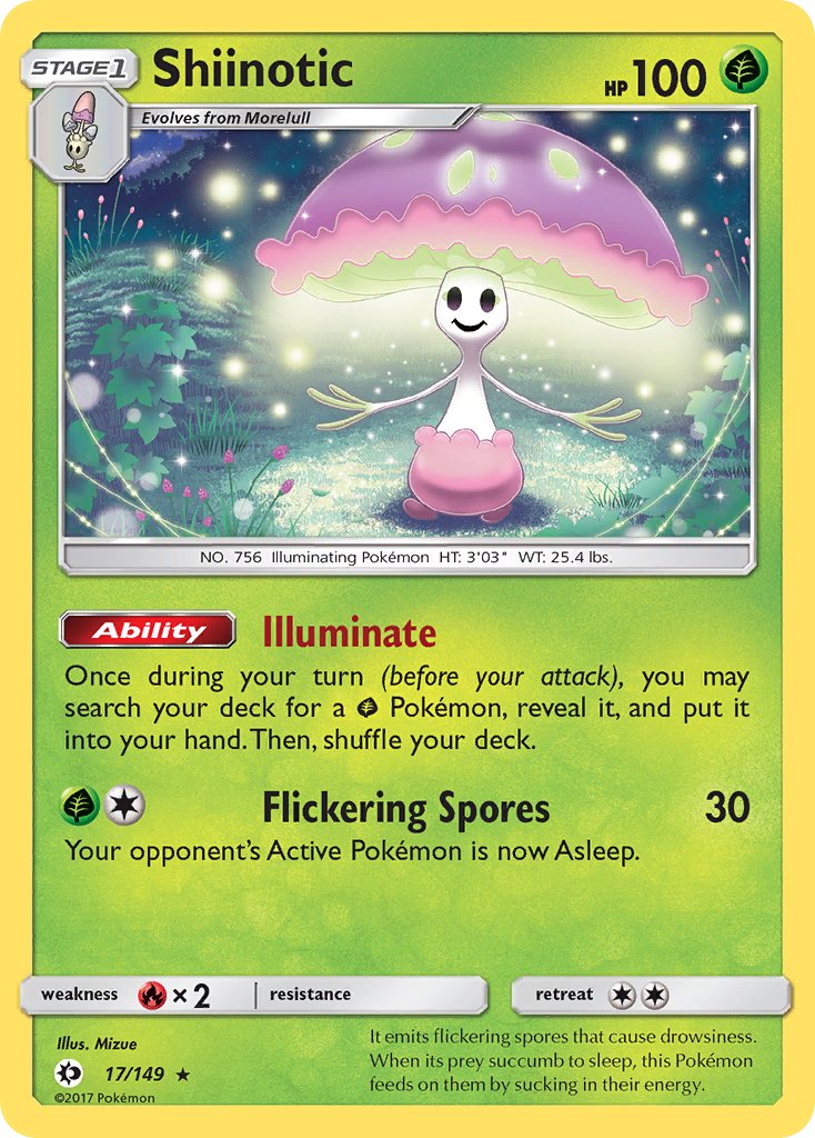 Shiinotic (17/149) (Sun & Moon: Base Set) [Theme Deck Exclusive]