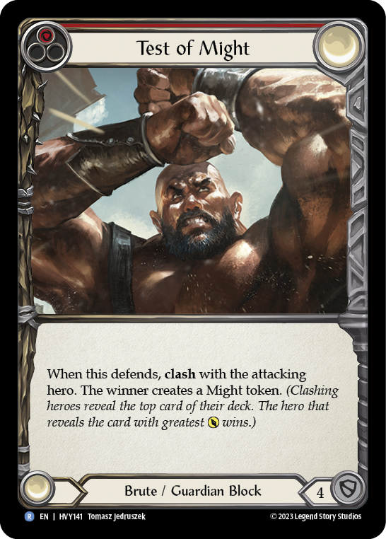 Test of Might [HVY141] (Heavy Hitters) Rainbow Foil