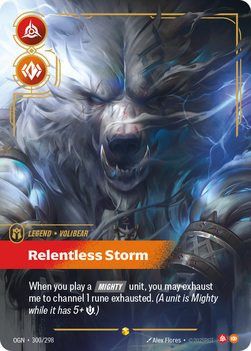 front of card Volibear, Relentless Storm (Overnumbered) [Origins]
