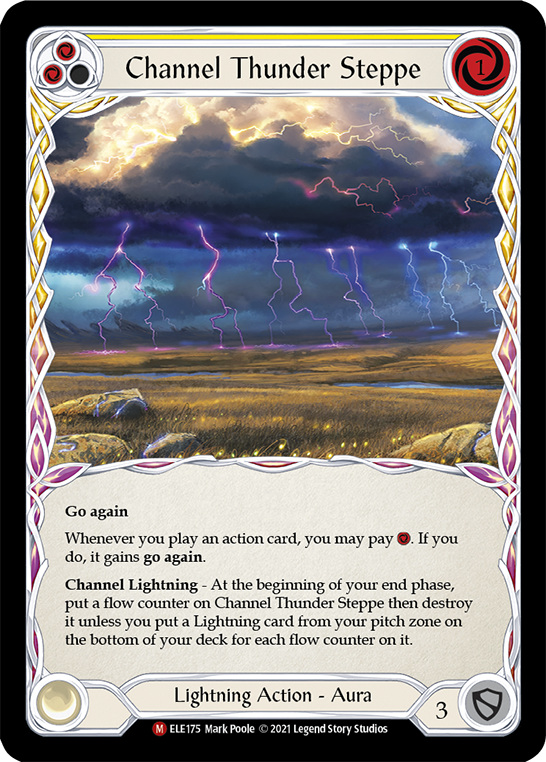 Channel Thunder Steppe [ELE175] (Tales of Aria) 1st Edition Rainbow Foil