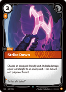 front of card Strike Down [Spiritforged] 107/221