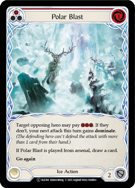 Polar Blast (Red) [U-ELE166] (Tales of Aria Unlimited) Unlimited Rainbow Foil