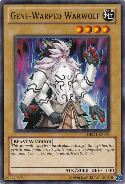 Gene-Warped Warwolf [DEM1-EN004] (Promo) Common
