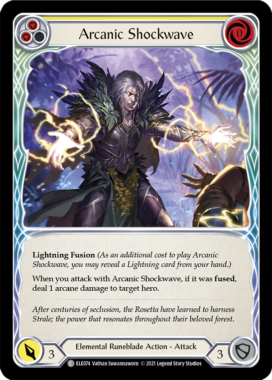 Arcanic Shockwave (Yellow) [ELE074] (Tales of Aria) 1st Edition Normal