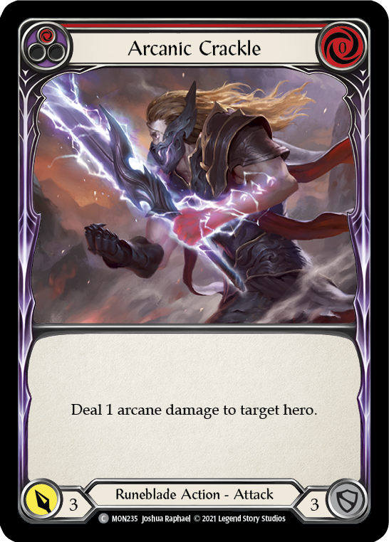 Arcanic Crackle (Red) [MON235] (Monarch) 1st Edition Normal
