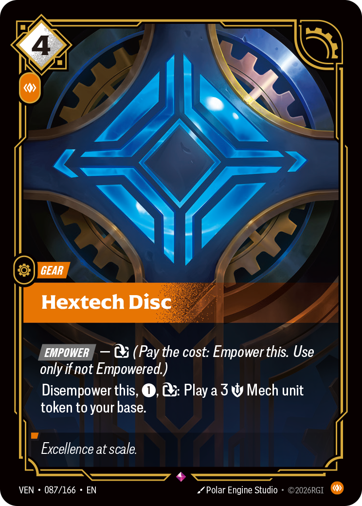 front of card Hextech Disc [Vendetta] 087/166