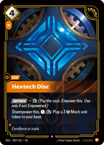front of card Hextech Disc [Vendetta] 087/166