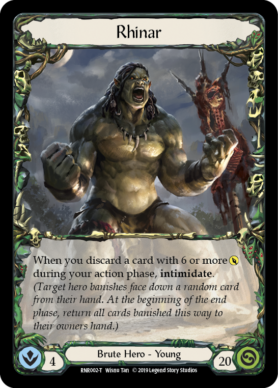 Rhinar [RNR002-T] (Rhinar Hero Deck) 1st Edition Normal
