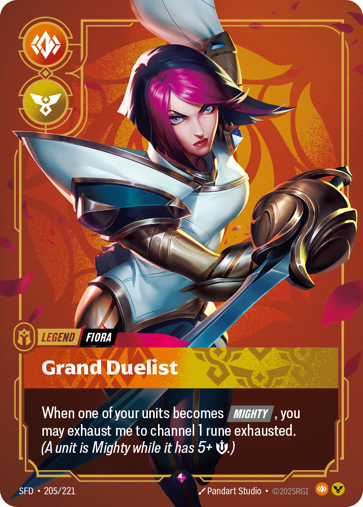 front of card Fiora, Grand Duelist [Spiritforged] 205/221