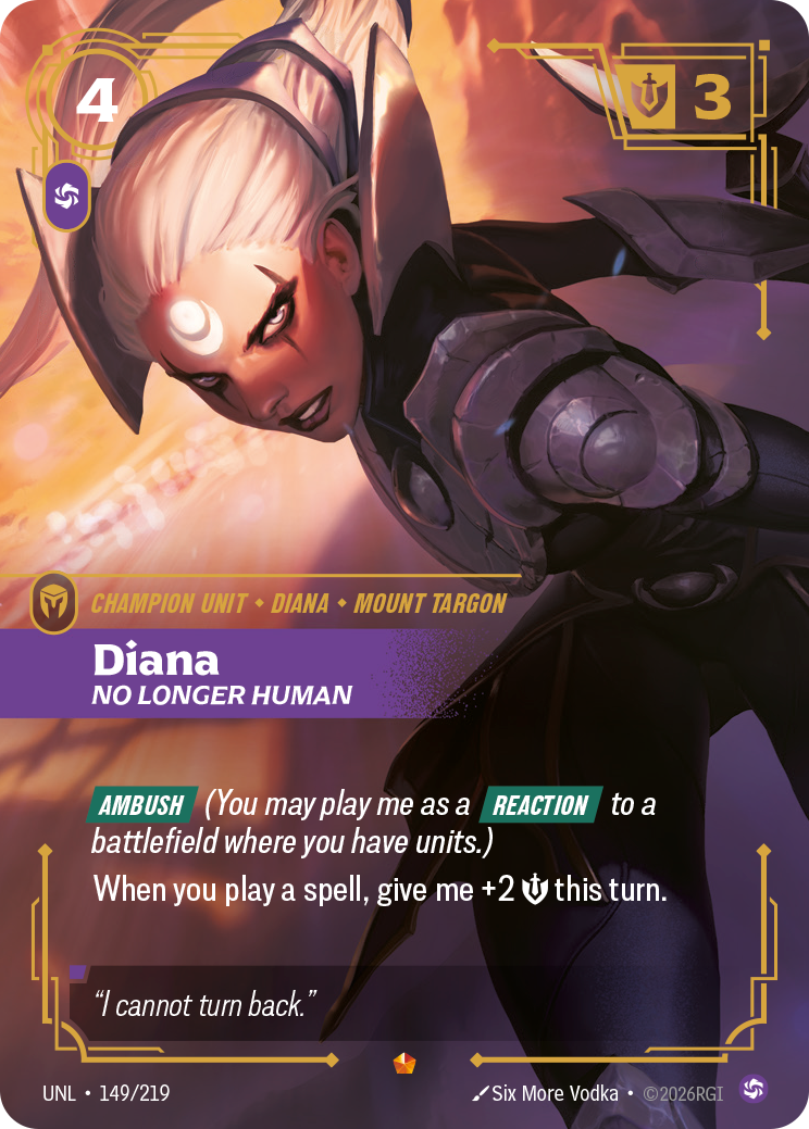 front of card Diana, No Longer Human [Unleashed] 149/219