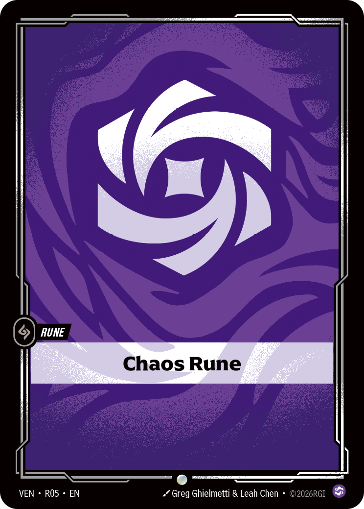 front of card Chaos Rune [Vendetta] R05