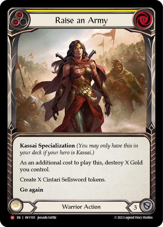 Raise an Army [HVY105] (Heavy Hitters) Rainbow Foil