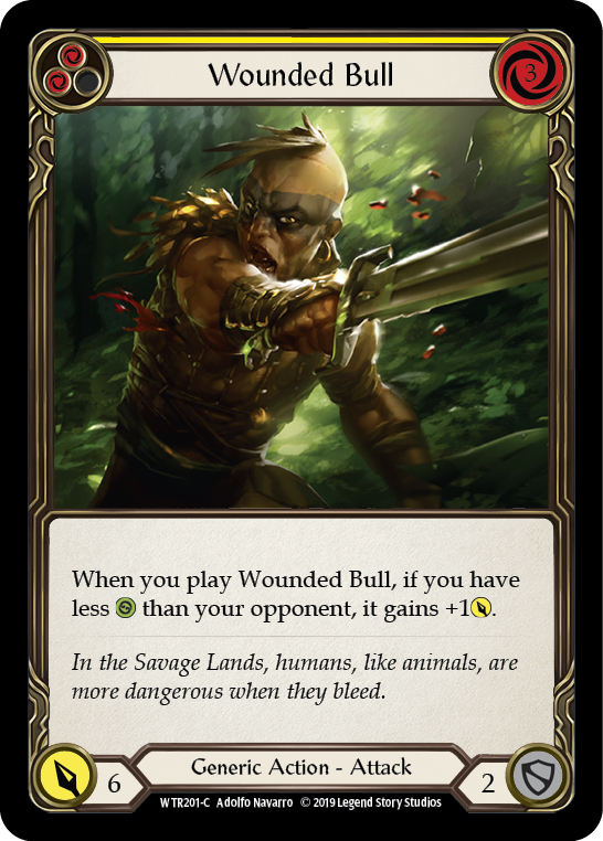 Wounded Bull (Yellow) [WTR201-C] (Welcome to Rathe) Alpha Print Normal