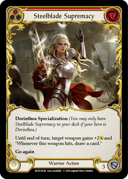 Steelblade Supremacy [WTR119-M] (Welcome to Rathe) Alpha Print Rainbow Foil