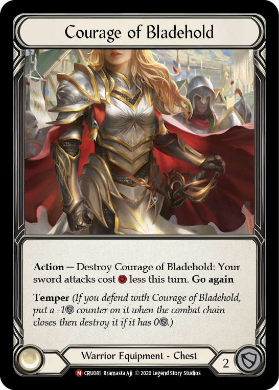 Courage of Bladehold [CRU081] (Crucible of War) 1st Edition Cold Foil