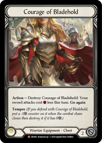 Courage of Bladehold [CRU081] (Crucible of War) 1st Edition Cold Foil