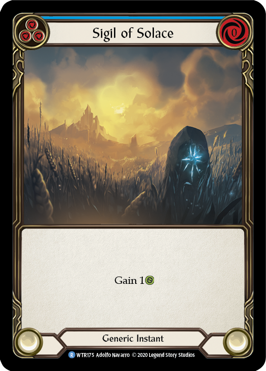 Sigil of Solace (Blue) [U-WTR175] (Welcome to Rathe Unlimited) Unlimited Normal