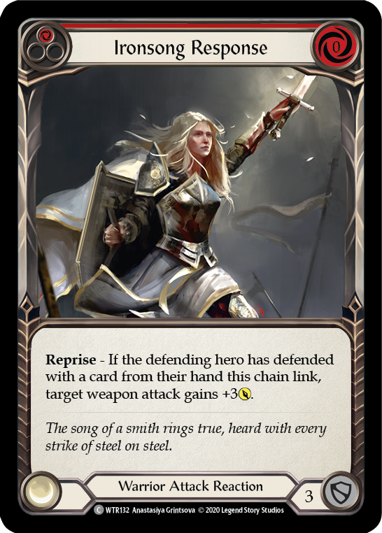 Ironsong Response (Red) [U-WTR132] (Welcome to Rathe Unlimited) Unlimited Rainbow Foil