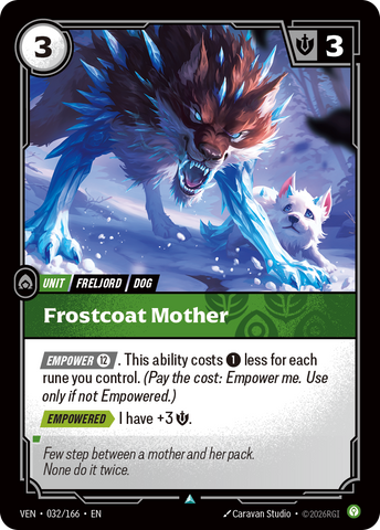 front of card Frostcoat Mother [Vendetta] 032/166