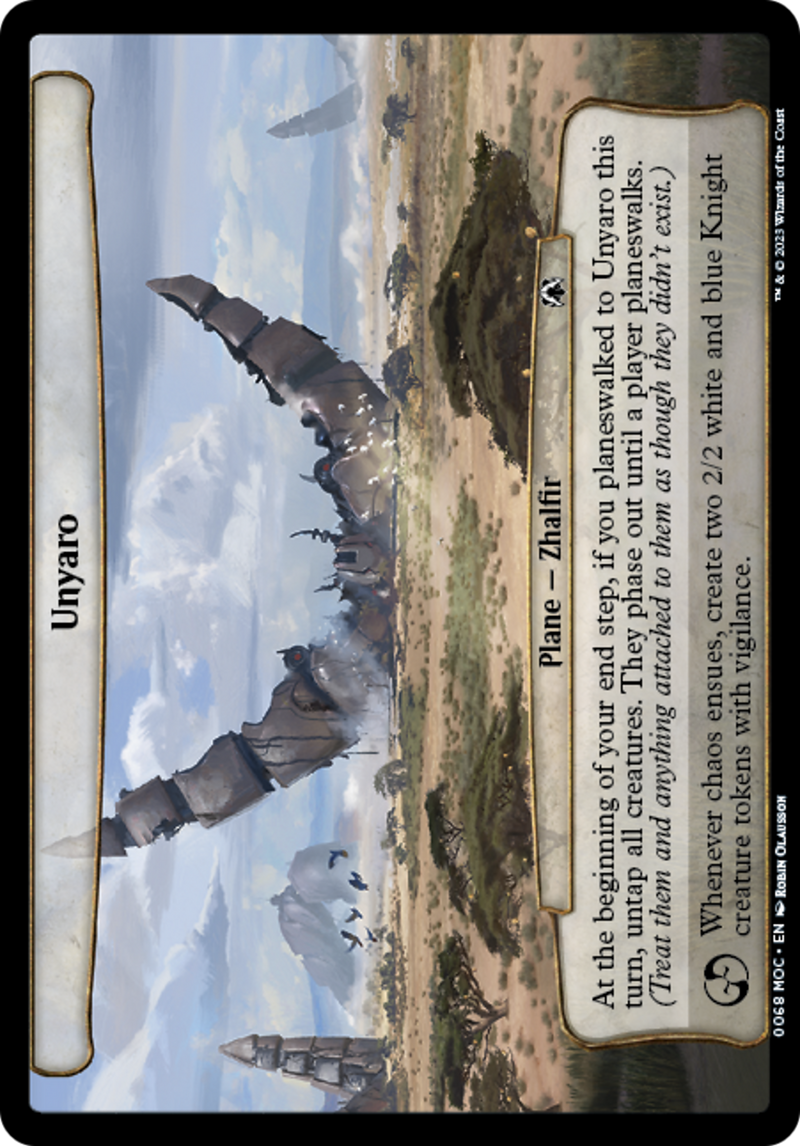 (Oversized Plane) Unyaro [March of the Machine Commander Planes]