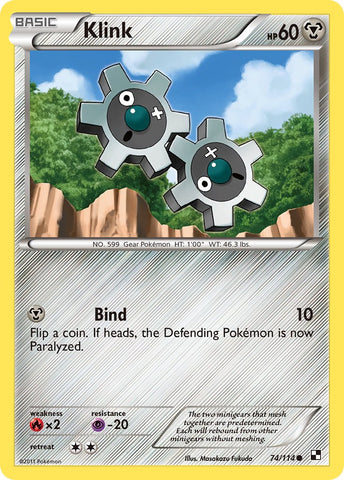 Klink (74/114) (Cracked Ice Holo) (Blister Exclusive) (Black & White: Base Set) [Theme Deck Exclusive]