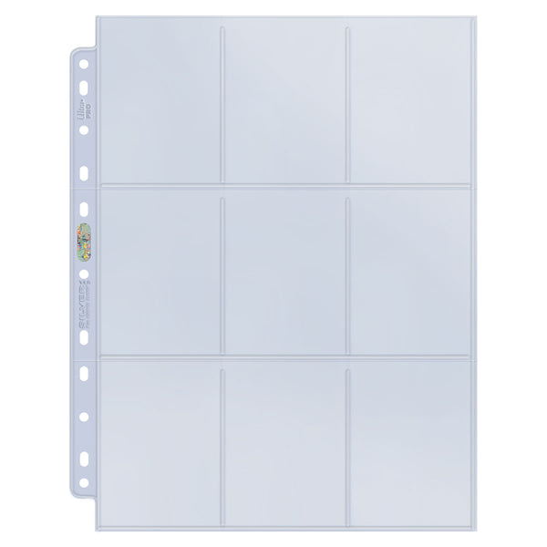 Ultra PRO: 9-Pocket Pages - Silver Series (11-Holes / 100-Pack)