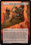 (Oversized Scheme) Choose Your Demise (Full Art) [Duskmourn: Archenemy]