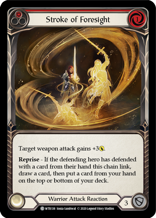Stroke of Foresight (Red) [U-WTR138] (Welcome to Rathe Unlimited) Unlimited Rainbow Foil
