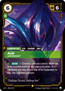 front of card Azir, Ascendant (Alternate Art) [Spiritforged] 050a/221