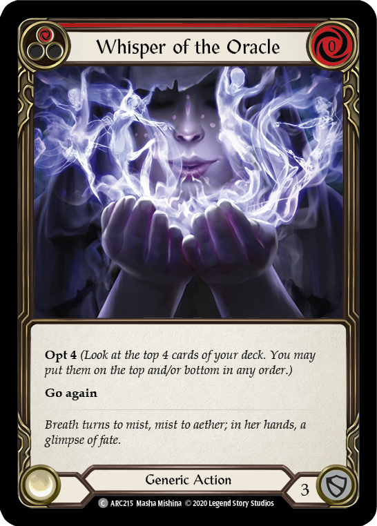 Whisper of the Oracle (Red) [U-ARC215] (Arcane Rising Unlimited) Unlimited Normal
