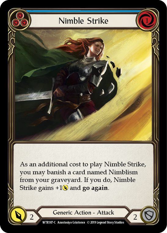 Nimble Strike (Blue) [WTR187-C] (Welcome to Rathe) Alpha Print Normal