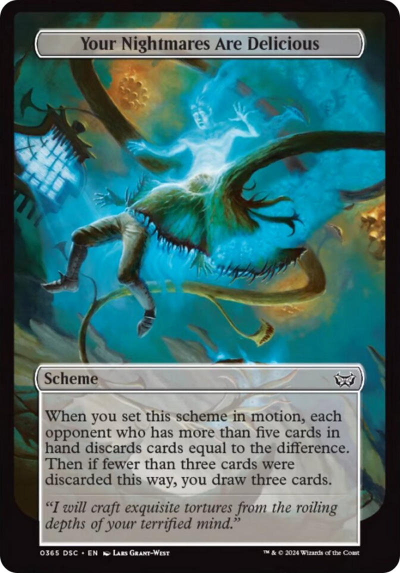 (Oversized Scheme) Your Nightmares are Delicious (Full Art) [Duskmourn: Archenemy]
