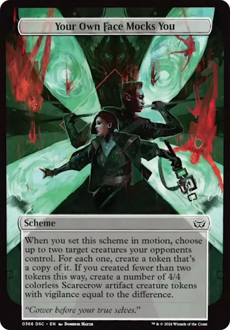 (Oversized Scheme) Your Own Face Mocks You (Full Art) [Duskmourn: Archenemy]