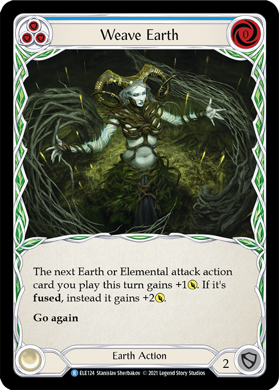 Weave Earth (Blue) [ELE124] (Tales of Aria) 1st Edition Normal