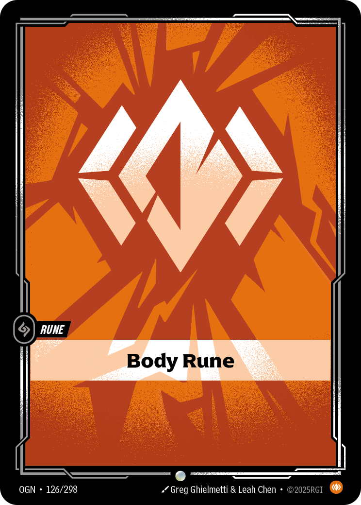 front of card Body Rune [Origins]