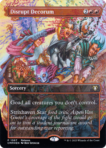 Disrupt Decorum (Release) [Commander Masters Promos]