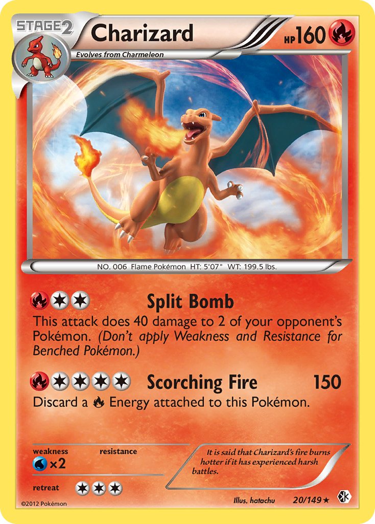 Charizard (20/149) (Cosmos Holo) (Blister Exclusive) (Black & White: Boundaries Crossed) [Theme Deck Exclusive]
