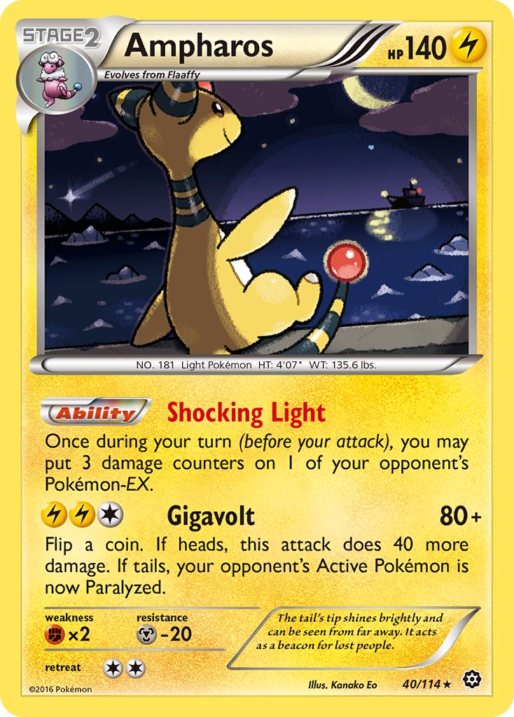 Ampharos (40/114) (XY: Steam Siege) [Theme Deck Exclusive]