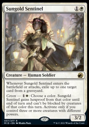Sungold Sentinel (Promo Pack) [Innistrad: Midnight Hunt Promo Pack]