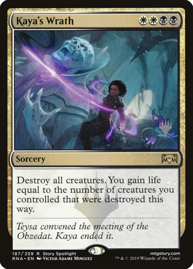 Kaya's Wrath (Promo Pack) [Ravnica Allegiance Promo Pack]