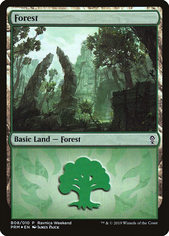 Forest (B08) [Ravnica Weekend Promo]
