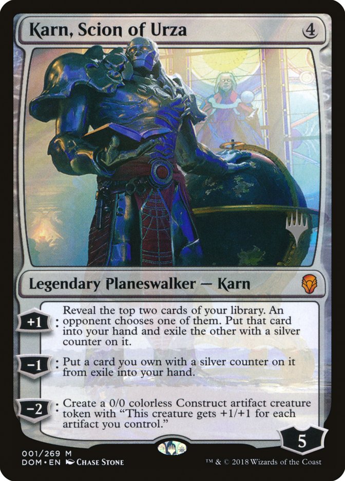 Karn, Scion of Urza (Promo Pack) [Dominaria Promo Pack]