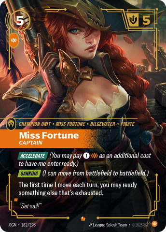 front of card Miss Fortune, Captain [Origins] #162