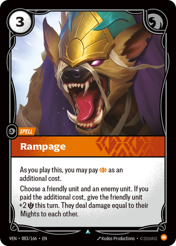 front of card Rampage [Vendetta] 083/166