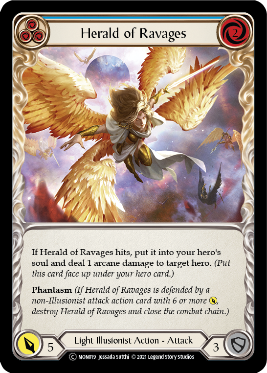 Herald of Ravages (Blue) [U-MON019] (Monarch Unlimited) Unlimited Normal